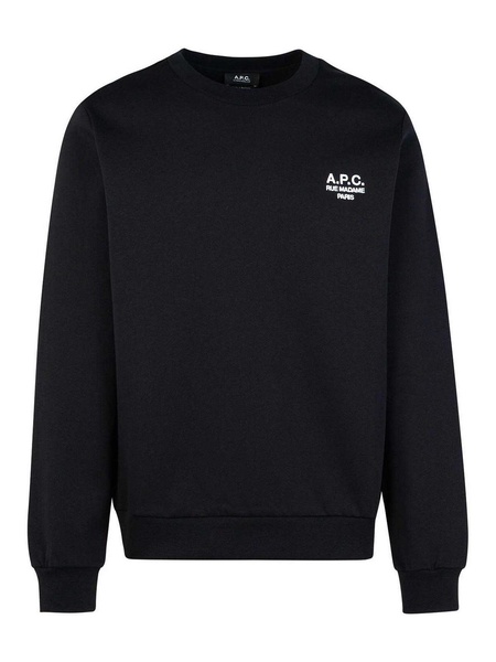Rue Madame Black Cotton Sweatshirt