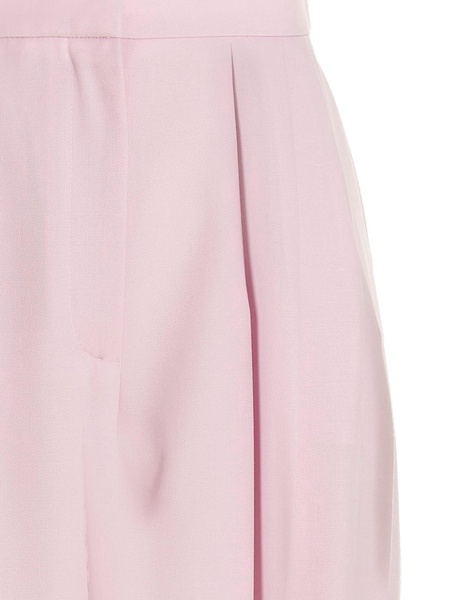 Pants with front pleat