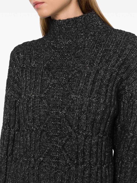 High-Neck Chunky-Knit Jumper