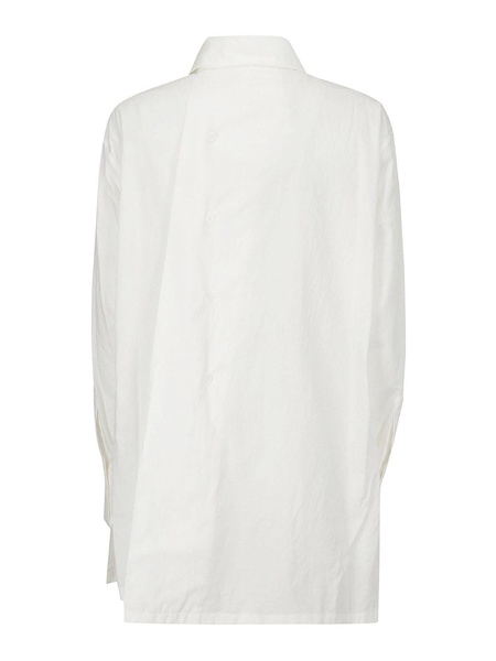 White r-asymmetric shirt