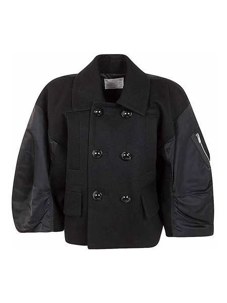 Wool melton twill jacket