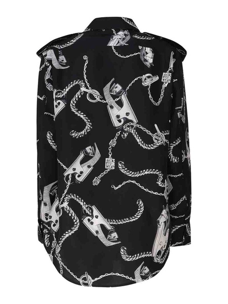 Silk Shirt With Knight Pattern