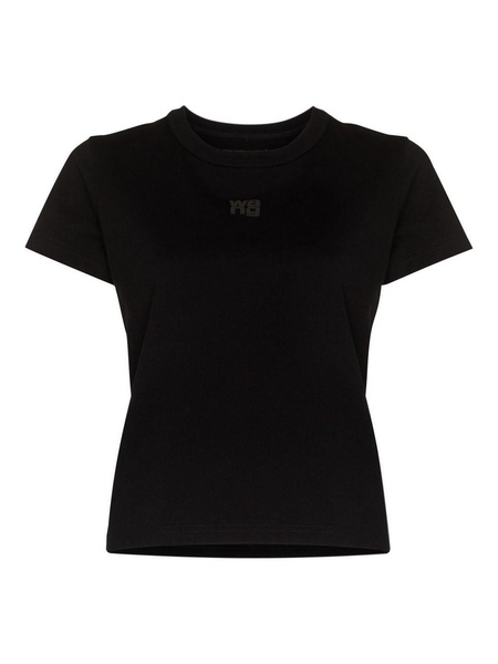 Black logo-print short-sleeve t-shirt
