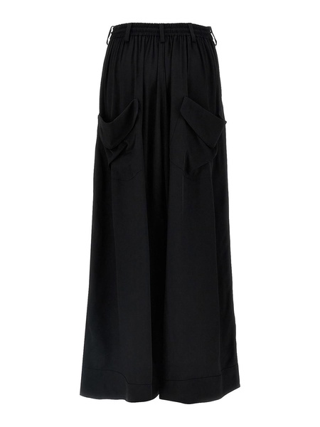 Rayon Twill Wide Pants
