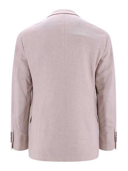 Wool silk and cashmere blazer