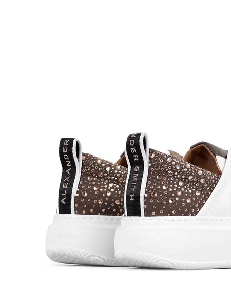Wembley White Bronze Leather Sneaker