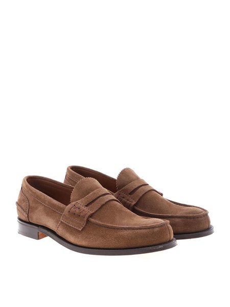 Pembrey loafers in brown suede