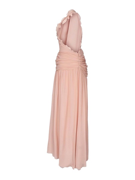 One-Shoulder Dress In Silk Georgette