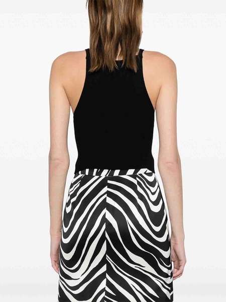 Logo-Embroidered Ribbed Tank Top
