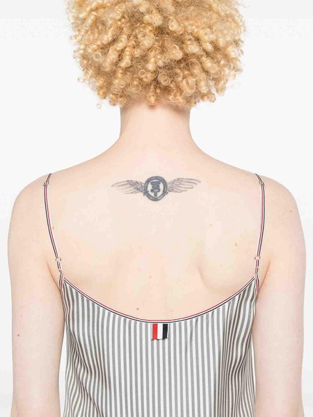 Striped Pleated Minidress
