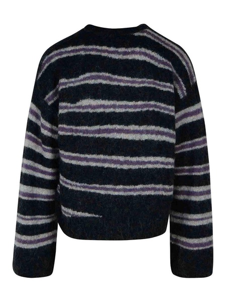 Grey Nylon Blend Sweater