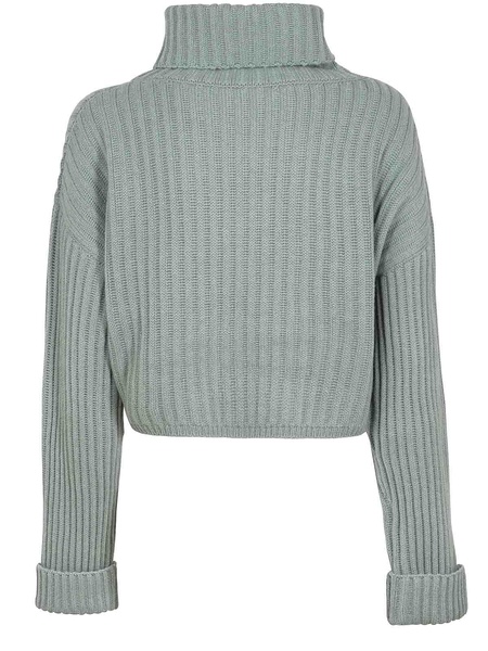 Ribbed Jumper With Stand-Up Collar