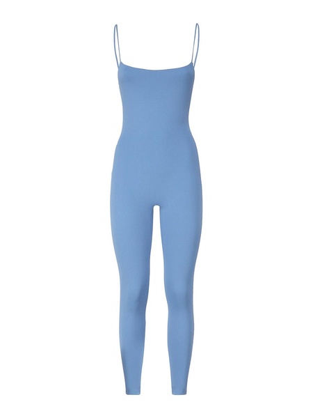 Jumpsuit with shoulder pads