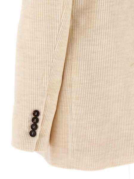 Ribbed Velvet Blazer