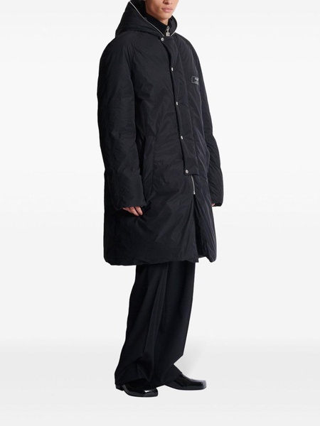 Label Long Down Jacket