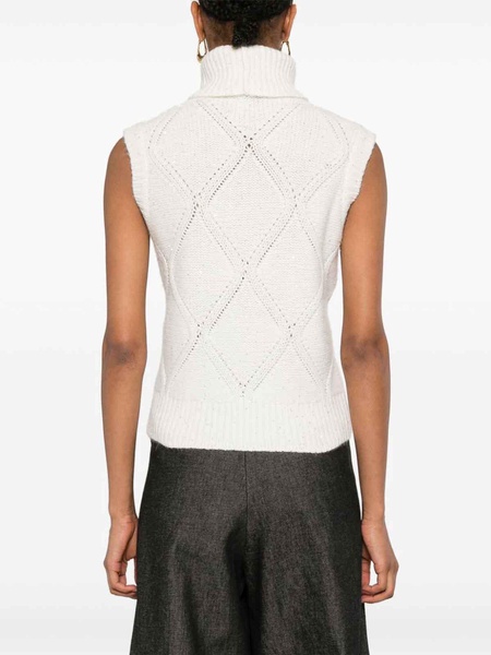 Wool And Silk Blend Vest