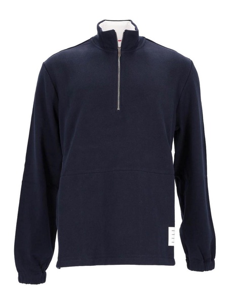 Funnel Neck Half Zip Pullover