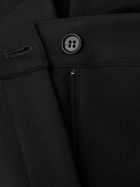 Mid-Rise Tailored Straight Trousers