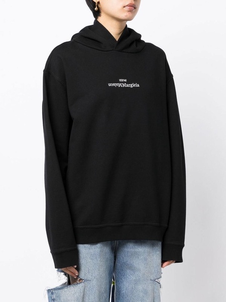 Logo-print long-sleeve hoodie