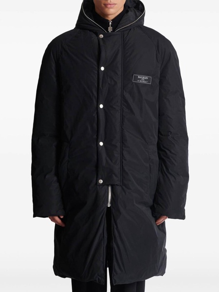 Label Long Down Jacket