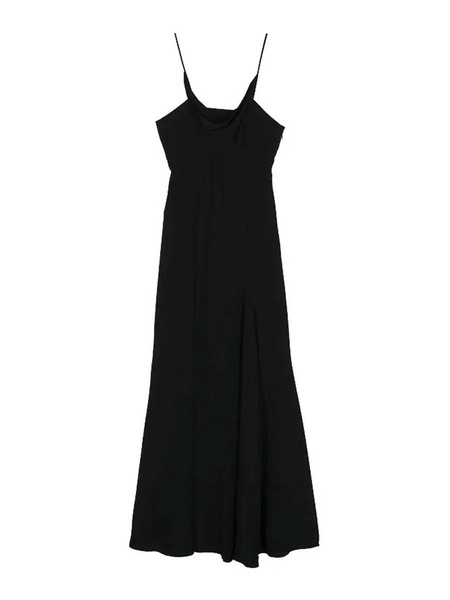 Kapri Cowl-Neck Crepe Maxi Dress