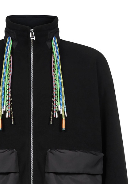 Tech fabric puffer jacket