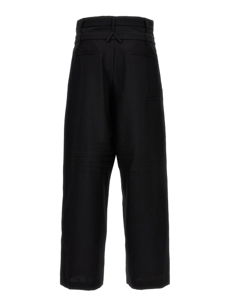 double belted pants