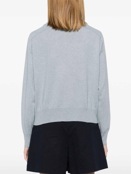 Long Sleeve Boat-Neck Sweater