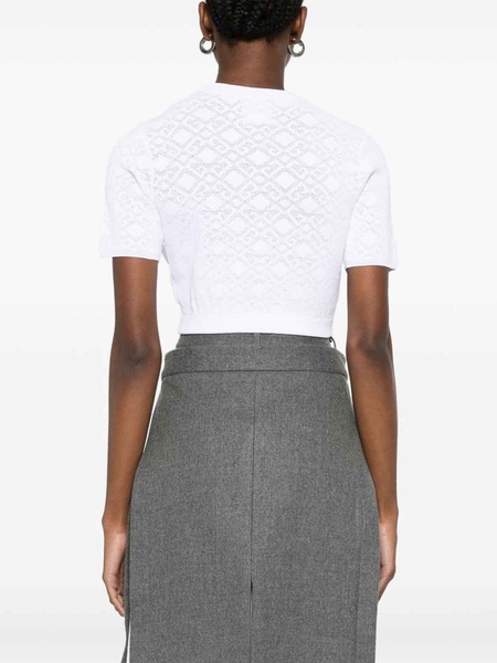 Monogram 72-Jacquard Cropped T-Shirt