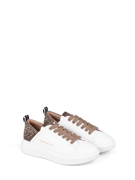 Wembley White Bronze Leather Sneaker