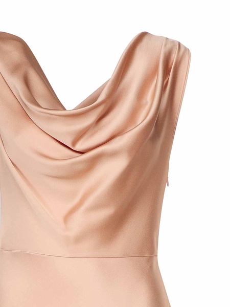 Shiny Satin Midi Dresses