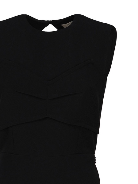 Dress with inlay and back cut out