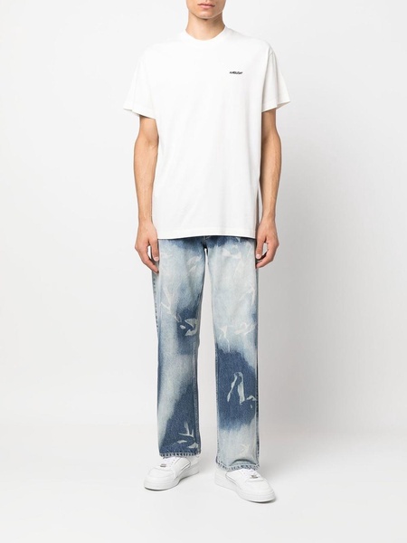 Embroidered-logo detail T-shirt