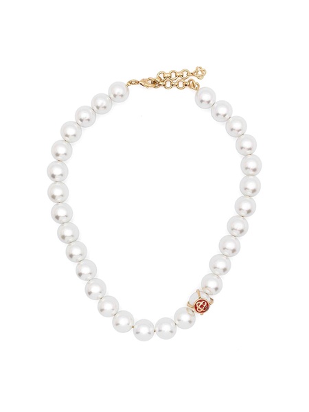 Logo Pearl Necklace