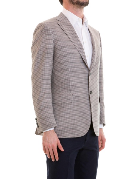 Houndstooth unstructured blazer