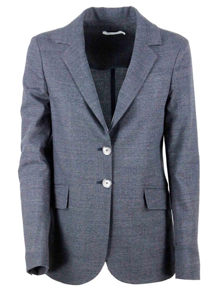 Single-breasted jacket in gray