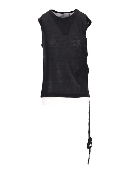 Biba Sleeveless Top Viscose Cotton Rib
