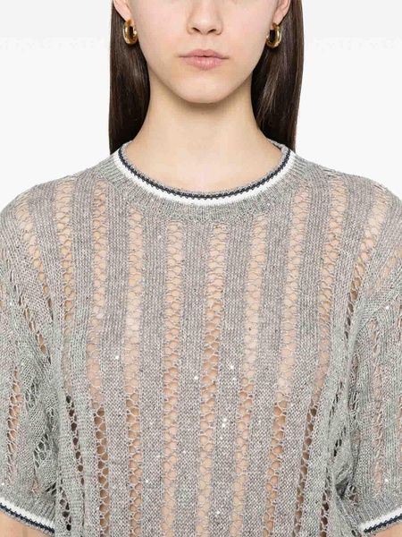 Top in shirt with sequins