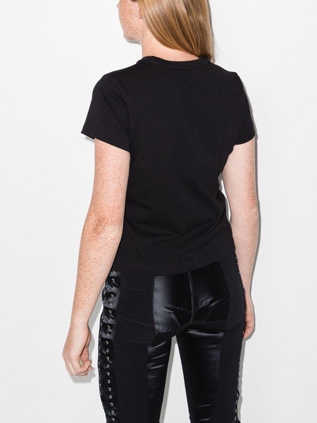 Black logo-print short-sleeve t-shirt