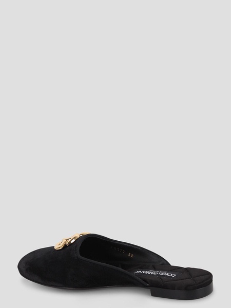 Slippers With Logo Plaque