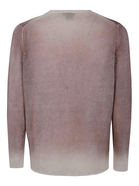 Gradient Effect Round Neck Pullover