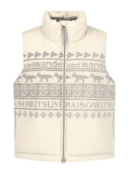 X Maison Kitsun Gilet Nordic Border