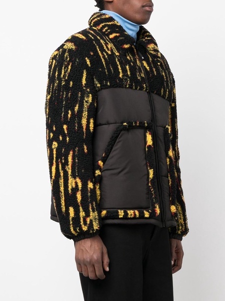 Faux-shearling quilted jacket