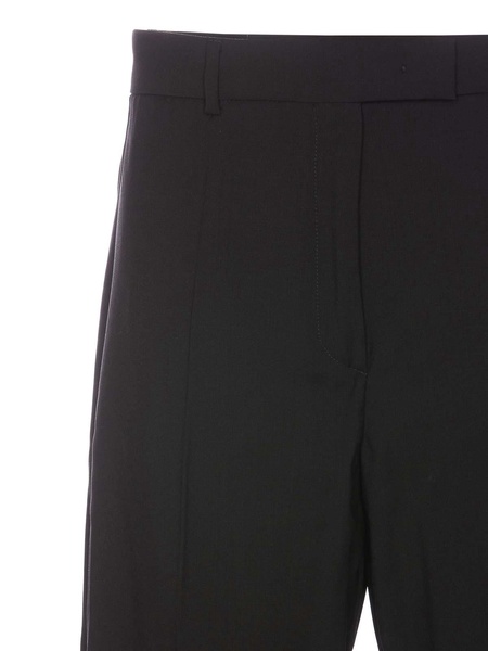 Black Pants Zip And Hook Closure Wide Model