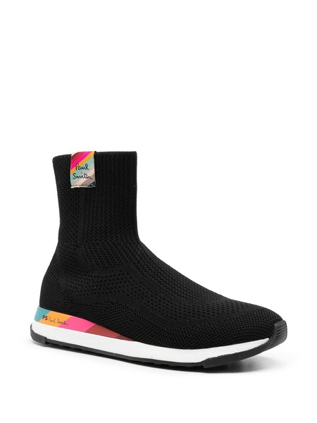 Comet Logo-Patch High-Top Sneakers