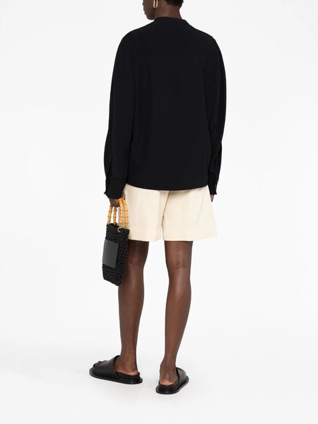 Mandarin collar shirt