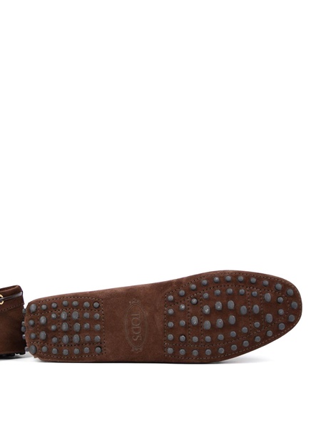 Heaven lace detail nubuck loafers