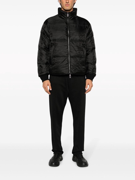 Allover logo down jacket
