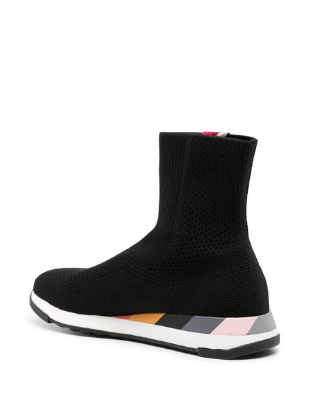 Comet Logo-Patch High-Top Sneakers