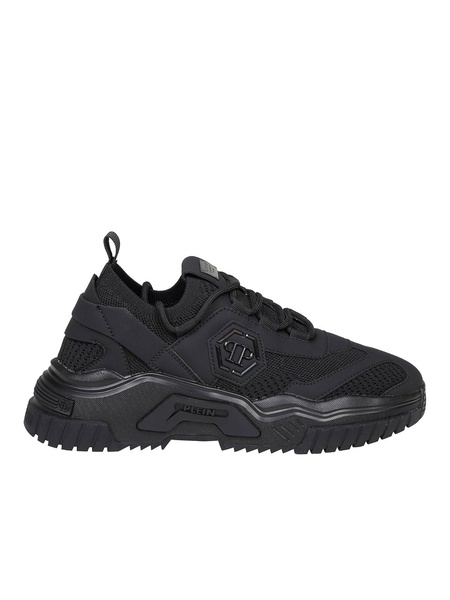Philipp plein black hexagon runner sneakers